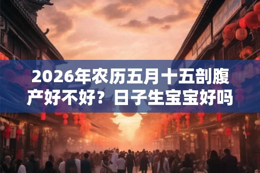 2026年农历五月十五剖腹产好不好？日子生宝宝好吗？