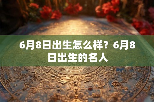 6月8日出生怎么样?6月8日出生的名人 6月8日出生怎么样?6月8日出生的名人