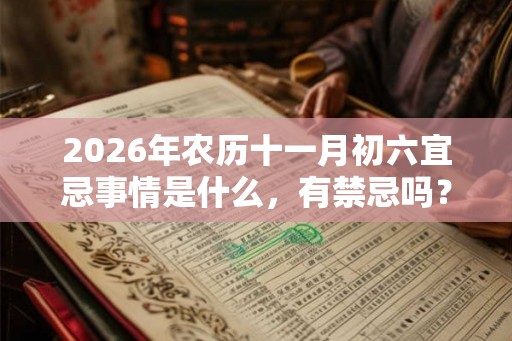 2026年农历十一月初六宜忌事情是什么，有禁忌吗？