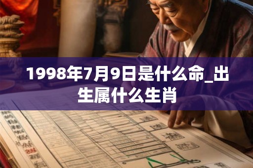1998年7月9日是什么命_出生属什么生肖