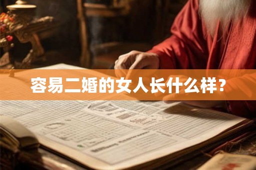 容易二婚的女人长什么样？