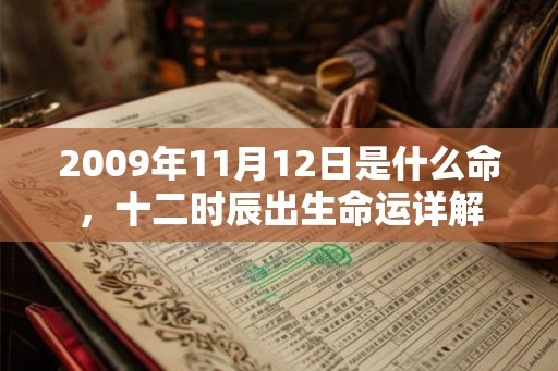 2009年11月12日是什么命,十二时辰出生命运详解 2009年11月12日是什么命,十二时辰出生命运详解