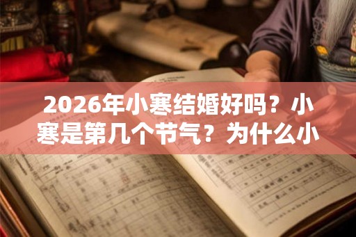 2026年小寒结婚好吗？小寒是第几个节气？为什么小寒节气更冷？