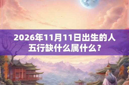 2026年11月11日出生的人五行缺什么属什么？