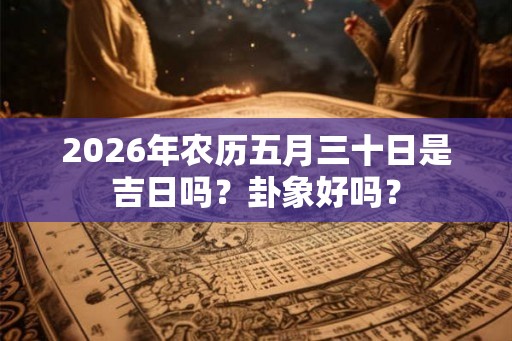 2026年农历五月三十日是吉日吗？卦象好吗？