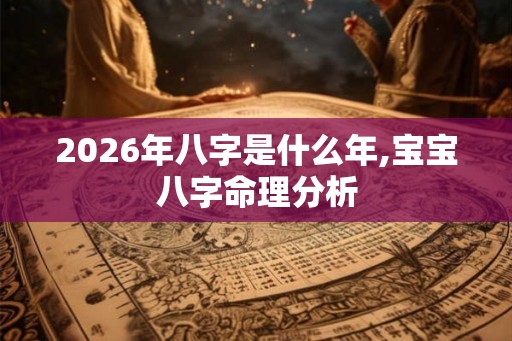 2026年八字是什么年,宝宝八字命理分析 2026年八字是什么年,宝宝八字命理分析
