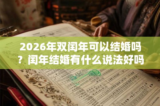 2026年双闰年可以结婚吗？闰年结婚有什么说法好吗？