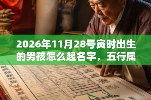 2026年11月28号寅时出生的男孩怎么起名字，五行属什么
