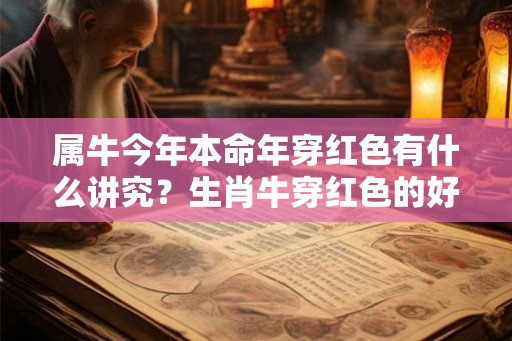 属牛今年本命年穿红色有什么讲究？生肖牛穿红色的好吗？