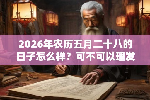 2026年农历五月二十八的日子怎么样？可不可以理发？