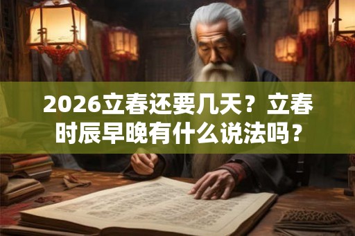 2026立春还要几天？立春时辰早晚有什么说法吗？