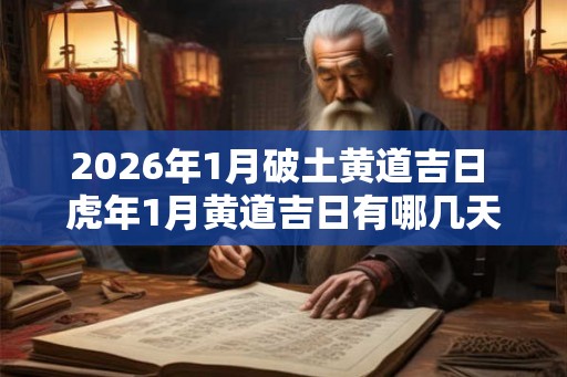2026年1月破土黄道吉日 虎年1月黄道吉日有哪几天 2026年1月破土黄道吉日 虎年1月黄道吉日有哪几天