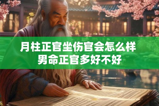 月柱正官坐伤官会怎么样 男命正官多好不好