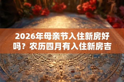 2026年母亲节入住新房好吗？农历四月有入住新房吉日吗？