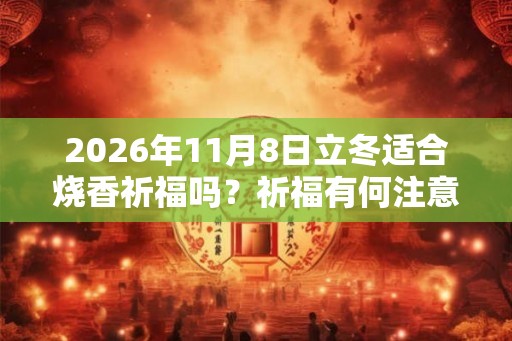 2026年11月8日立冬适合烧香祈福吗？祈福有何注意事项？