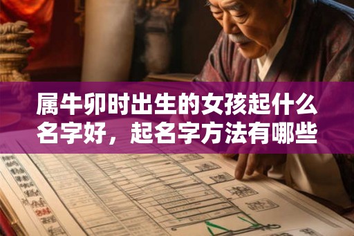 属牛卯时出生的女孩起什么名字好，起名字方法有哪些