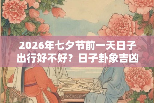 2026年七夕节前一天日子出行好不好？日子卦象吉凶？