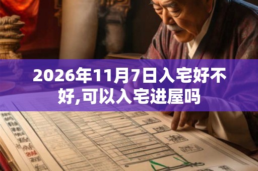 2026年11月7日入宅好不好,可以入宅进屋吗