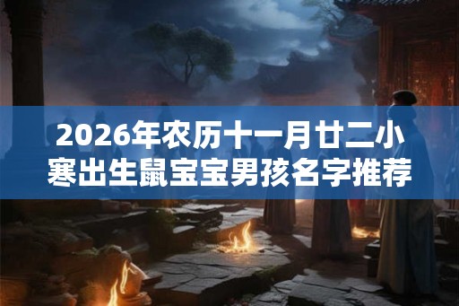 2026年农历十一月廿二小寒出生鼠宝宝男孩名字推荐
