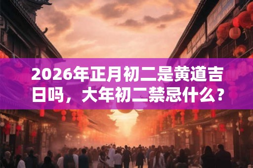 2026年正月初二是黄道吉日吗，大年初二禁忌什么？