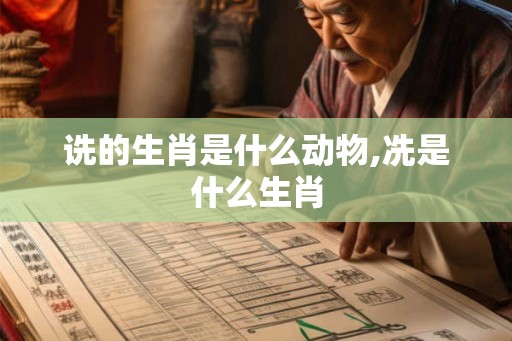 诜的生肖是什么动物,冼是什么生肖