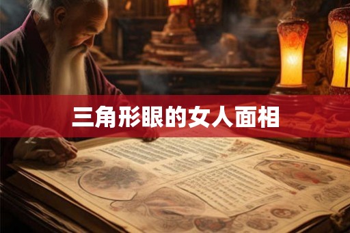 三角形眼的女人面相