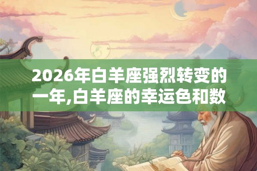 2026年白羊座强烈转变的一年,白羊座的幸运色和数字