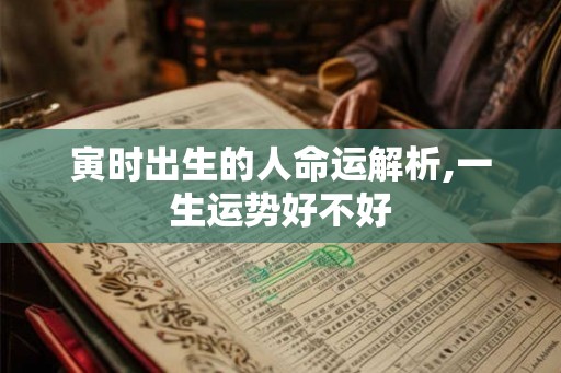 寅时出生的人命运解析,一生运势好不好 寅时出生的人命运解析,一生运势好不好