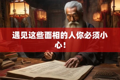 遇见这些面相的人你必须小心！