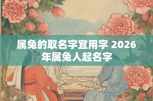 属兔的取名字宜用字 2026年属兔人起名字 属兔的取名字宜用字 2026年属兔人起名字