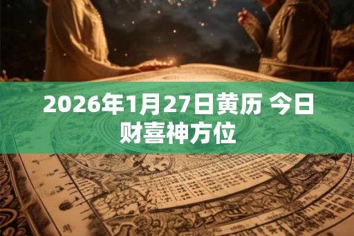 2026年1月27日黄历 今日财喜神方位 2026年1月27日黄历 今日财喜神方位