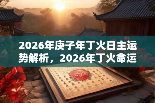 2026年庚子年丁火日主运势解析，2026年丁火命运程