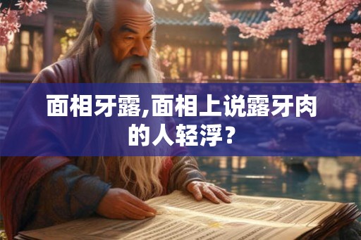 面相牙露,面相上说露牙肉的人轻浮？
