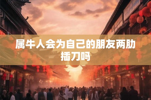 属牛人会为自己的朋友两肋插刀吗