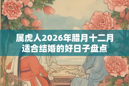 属虎人2026年腊月十二月适合结婚的好日子盘点