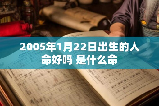 2005年1月22日出生的人命好吗 是什么命