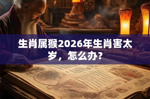 生肖属猴2026年生肖害太岁，怎么办？