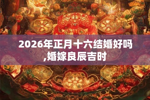 2026年正月十六结婚好吗,婚嫁良辰吉时