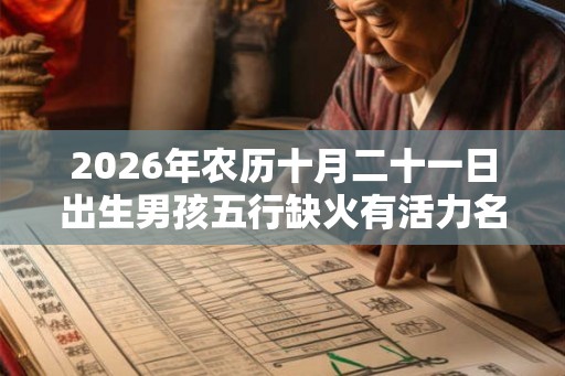 2026年农历十月二十一日出生男孩五行缺火有活力名字大全