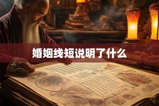 婚姻线短说明了什么 婚姻线短说明了什么