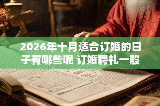2026年十月适合订婚的日子有哪些呢 订婚聘礼一般给多少