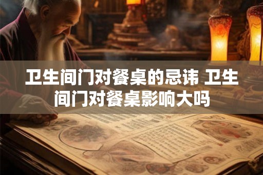 卫生间门对餐桌的忌讳 卫生间门对餐桌影响大吗