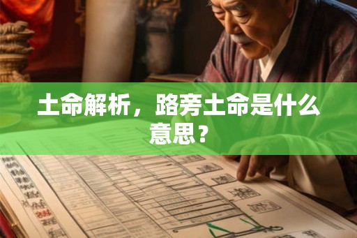 土命解析,路旁土命是什么意思? 土命解析,路旁土命是什么意思?