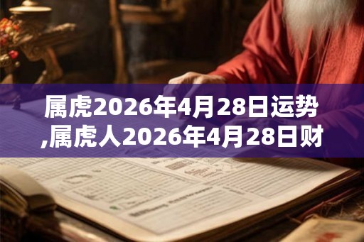 属虎2026年4月28日运势,属虎人2026年4月28日财运,生肖虎2026年4月28日运势 属虎2026年4月28日运势,属虎人2026年4月28日财运,生肖虎2026年4月28日运势