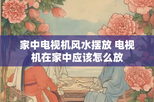 家中电视机风水摆放 电视机在家中应该怎么放