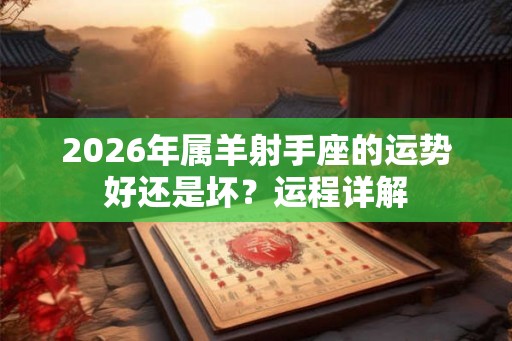 2026年属羊射手座的运势好还是坏？运程详解