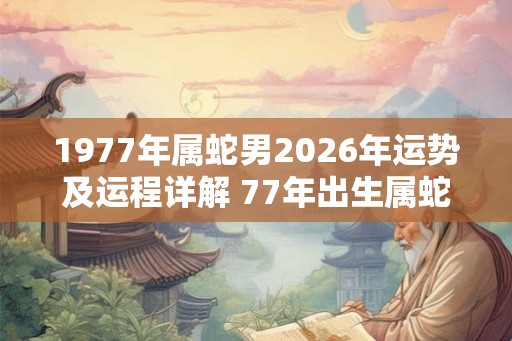 1977年属蛇男2026年运势及运程详解 77年出生属蛇人2026全年每月运势男性