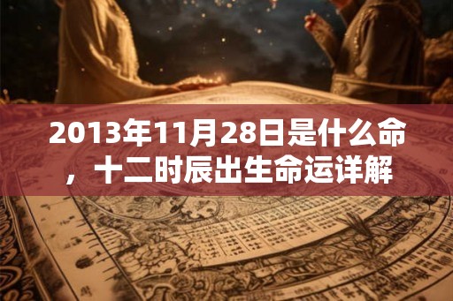2013年11月28日是什么命，十二时辰出生命运详解