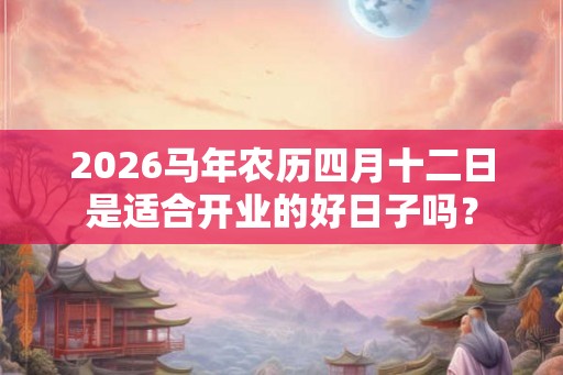 2026马年农历四月十二日是适合开业的好日子吗? 2026马年农历四月十二日是适合开业的好日子吗?