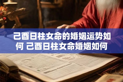 己酉日柱女命的婚姻运势如何 己酉日柱女命婚姻如何
